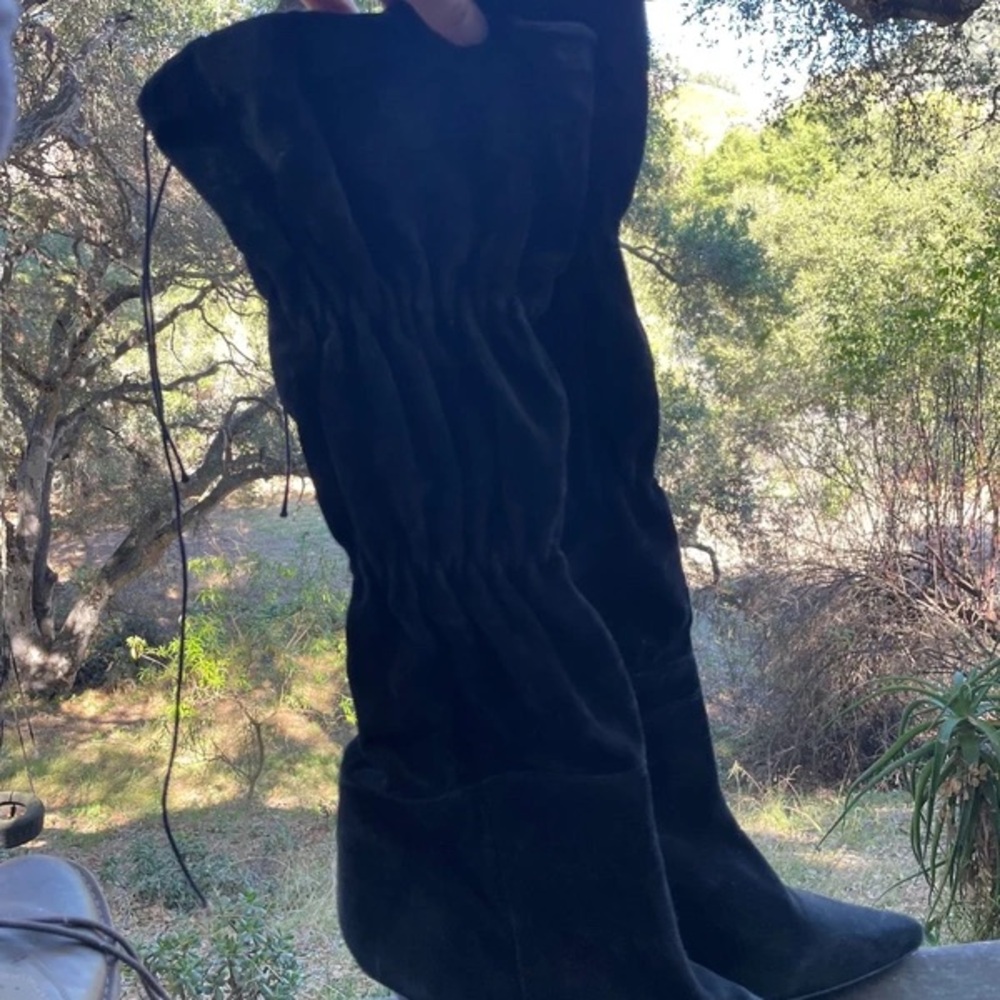 Aldo Elegant Black Over the Knee Boots